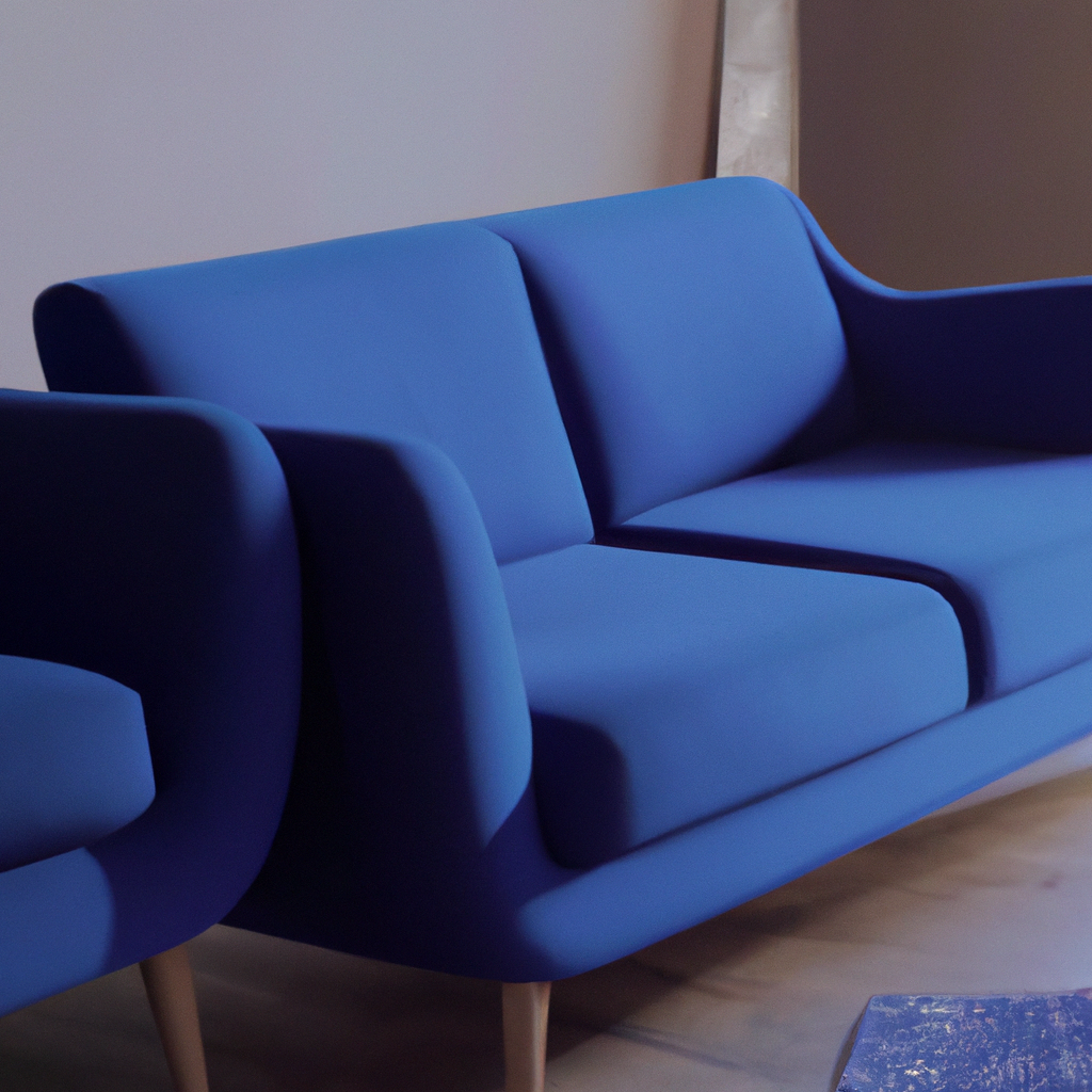 Blue Couches Living Room